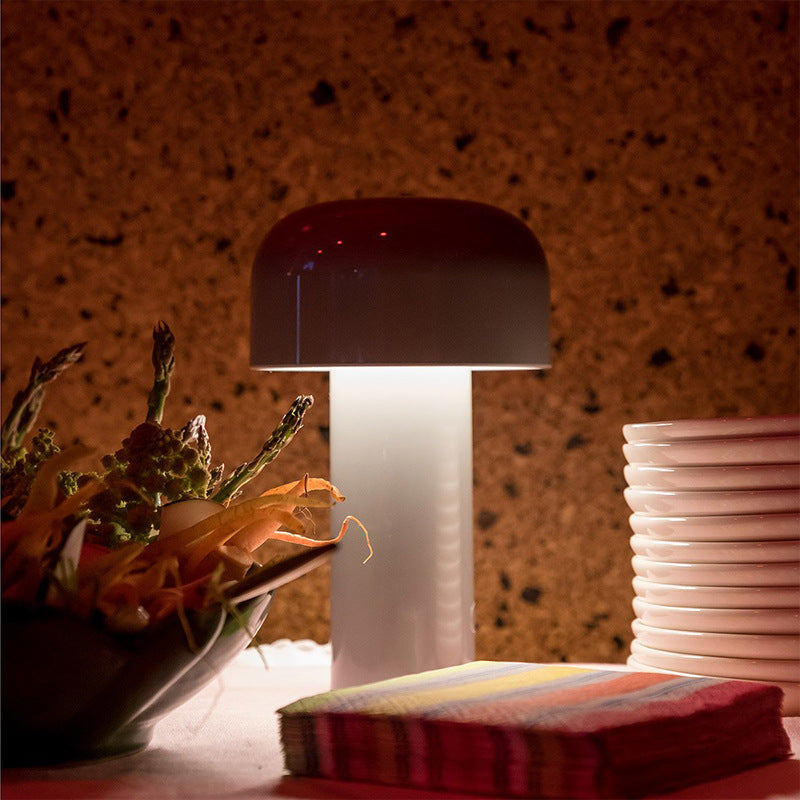 Minimalist Mushroom Rechargable Table Lamp