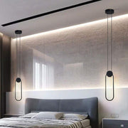 Hanging designer bedside lamp