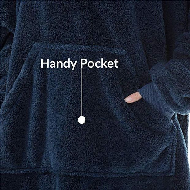 Cozy wearable blanket hoodie