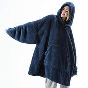 Cozy wearable blanket hoodie