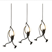 Stick figure hanging lamp