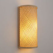 Bamboo bedside wall lamp