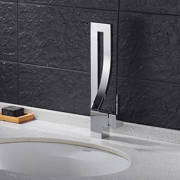 Elegant modern basin faucet