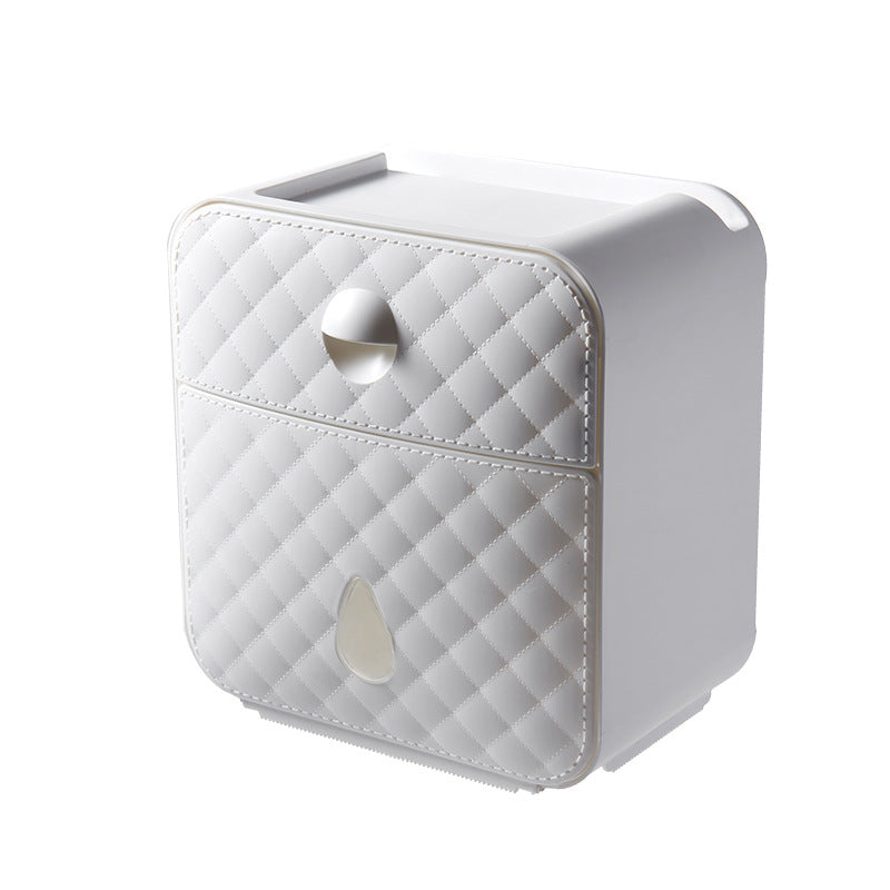 Wall-mounted tissue box