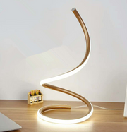 Modern spiral table lamp