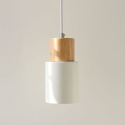 Wooden hanging lamp
