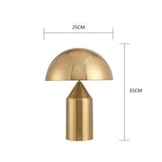 Cali - Gold Retro Mushroom Table Lamp